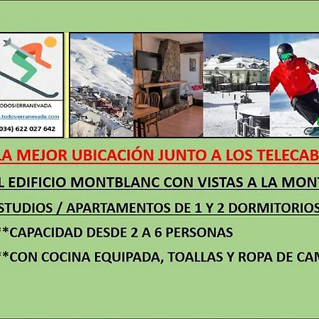 Todosierranevada Zona Baja - Montblanc Vistas A La Montana - Junto A Telecabinas * سْييرا نيفادا